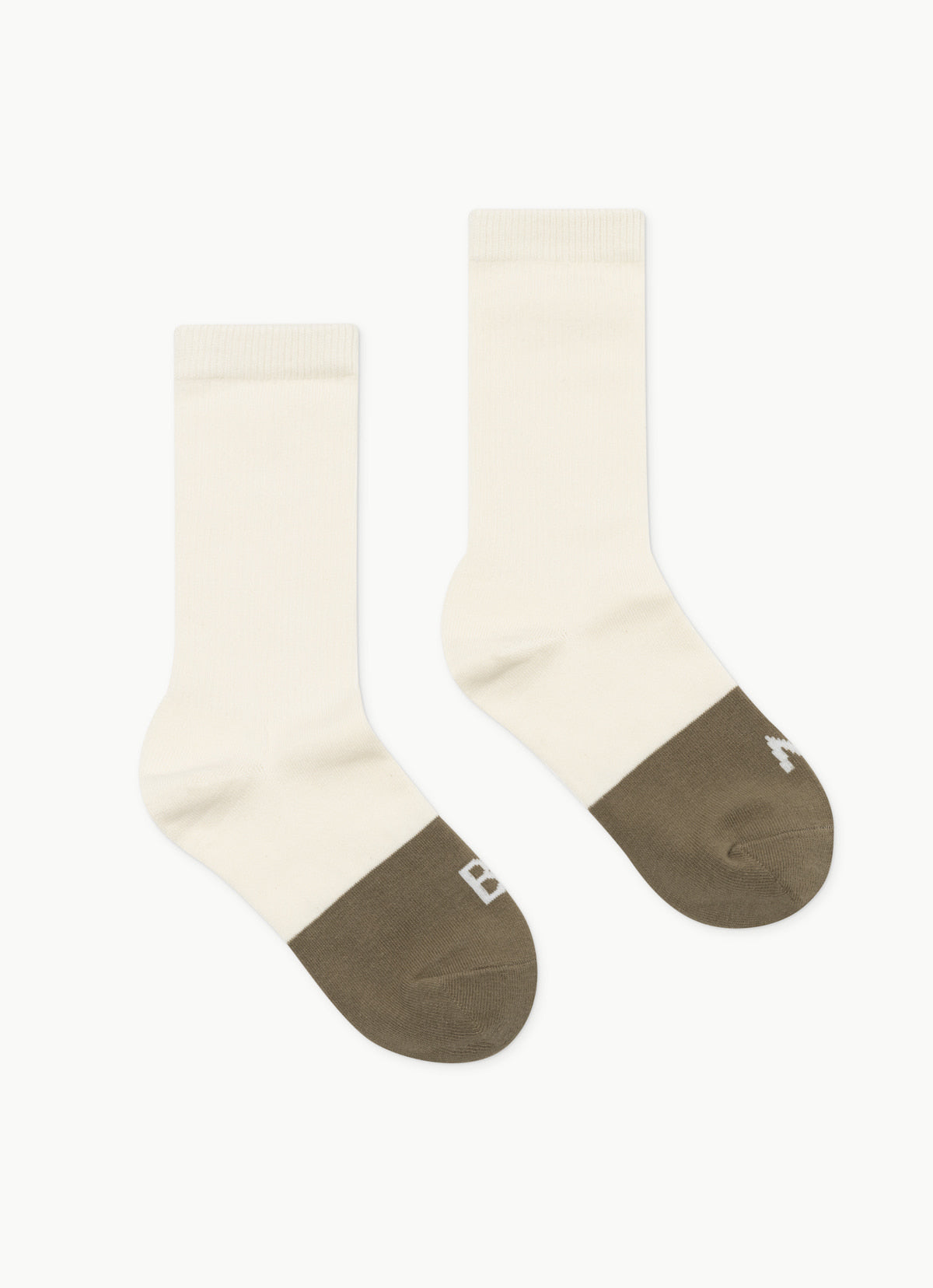 Two-tone ankle socks_Ivory Multi