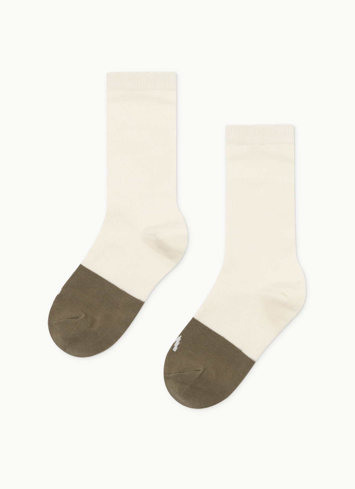Two-tone ankle socks_Ivory Multi