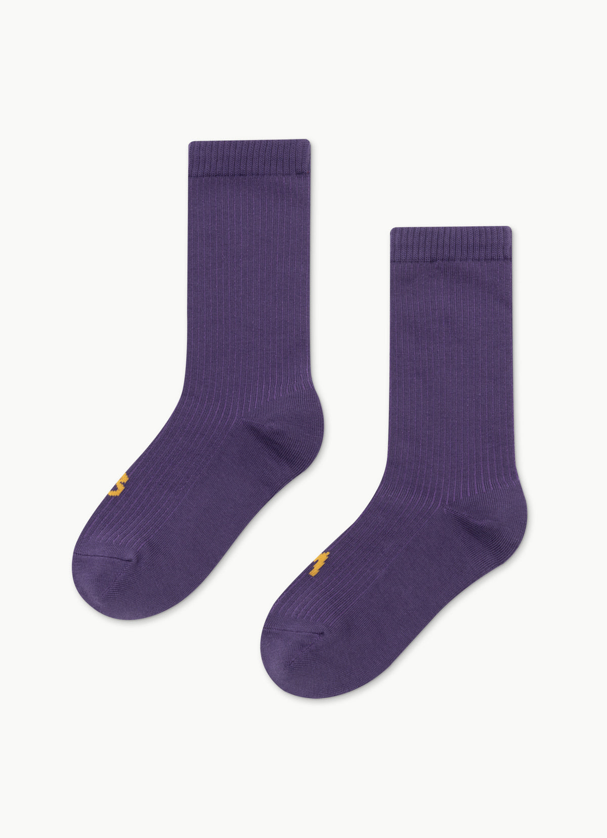 Rib ankle socks_Purple