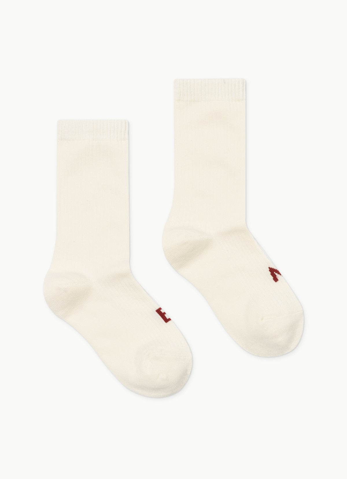 Rib ankle socks_Ivory