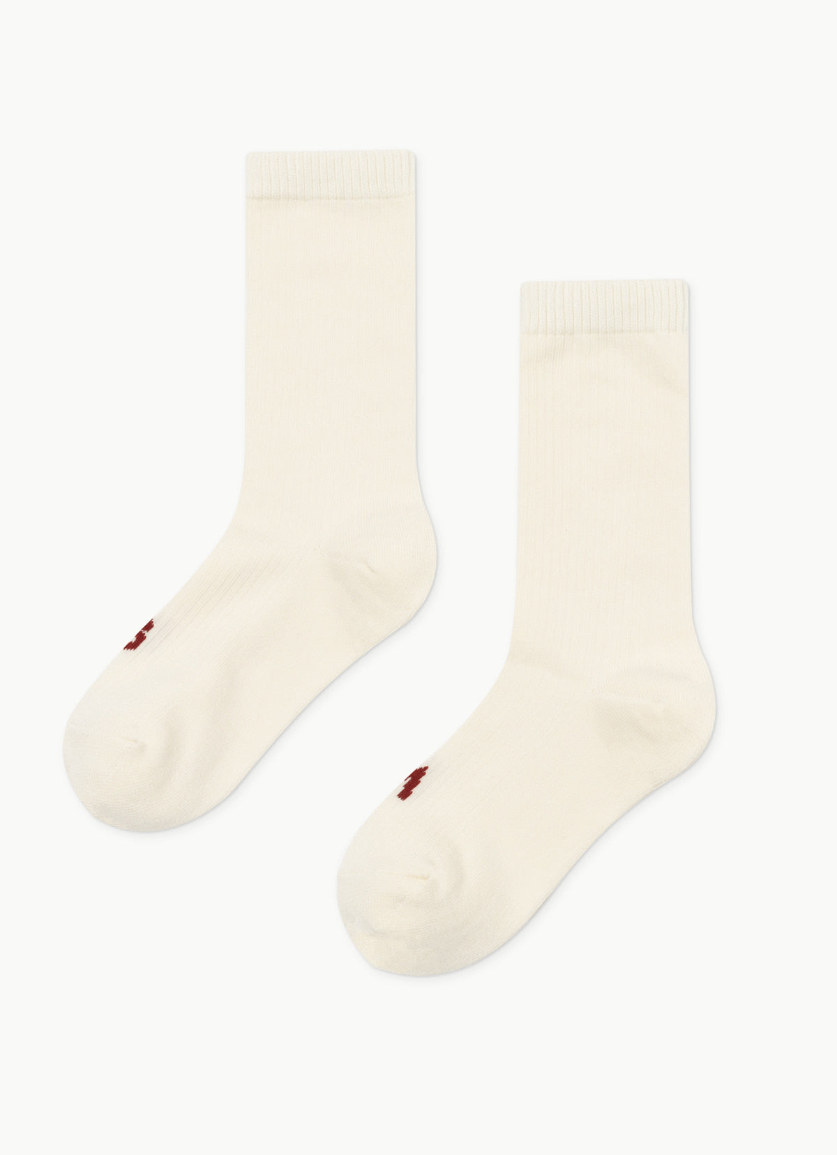 Rib ankle socks_Ivory