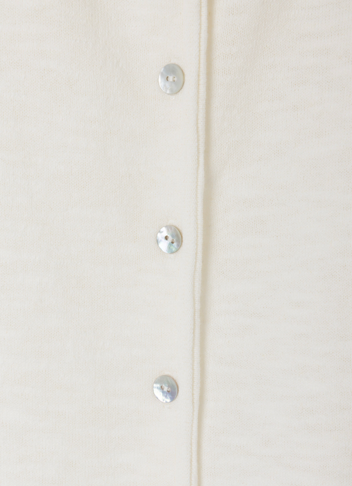 Linen half cardigan_Egret