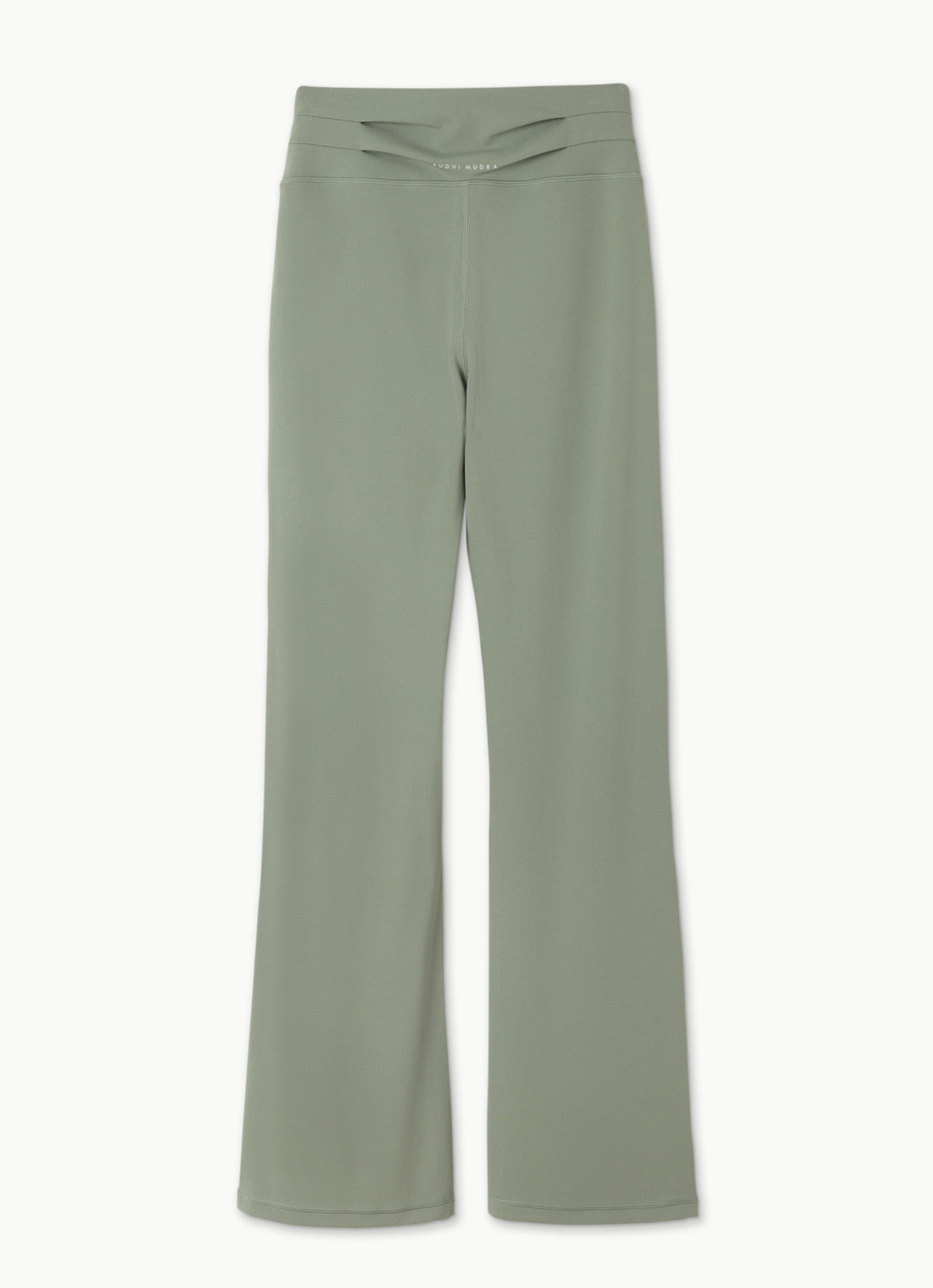 [Movement Line] Shirring flare pants_Sea Spray