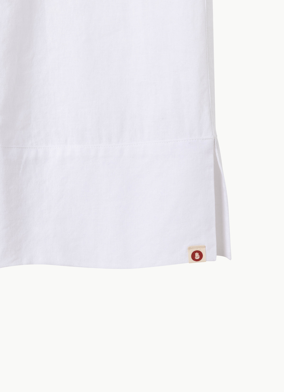 Linen crop pants_White