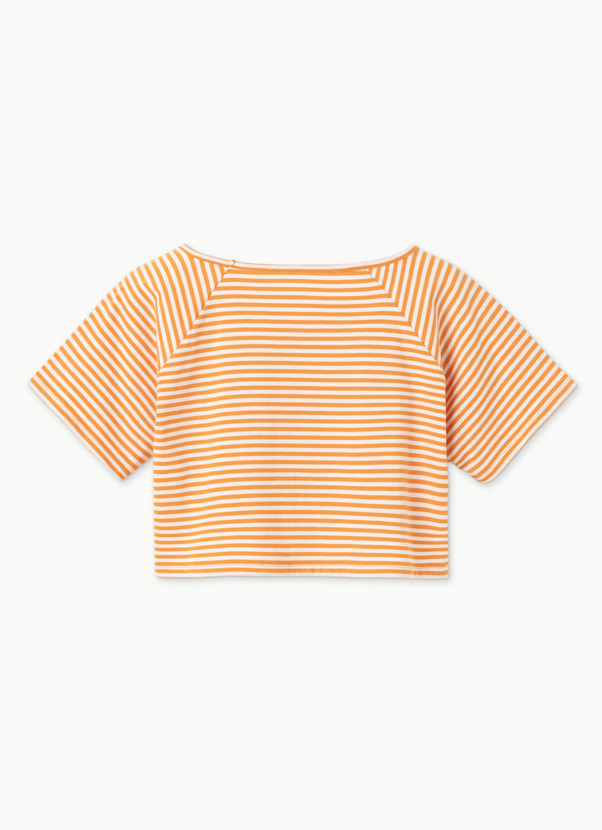 Belly short sleeve_stripe_Orange Multi