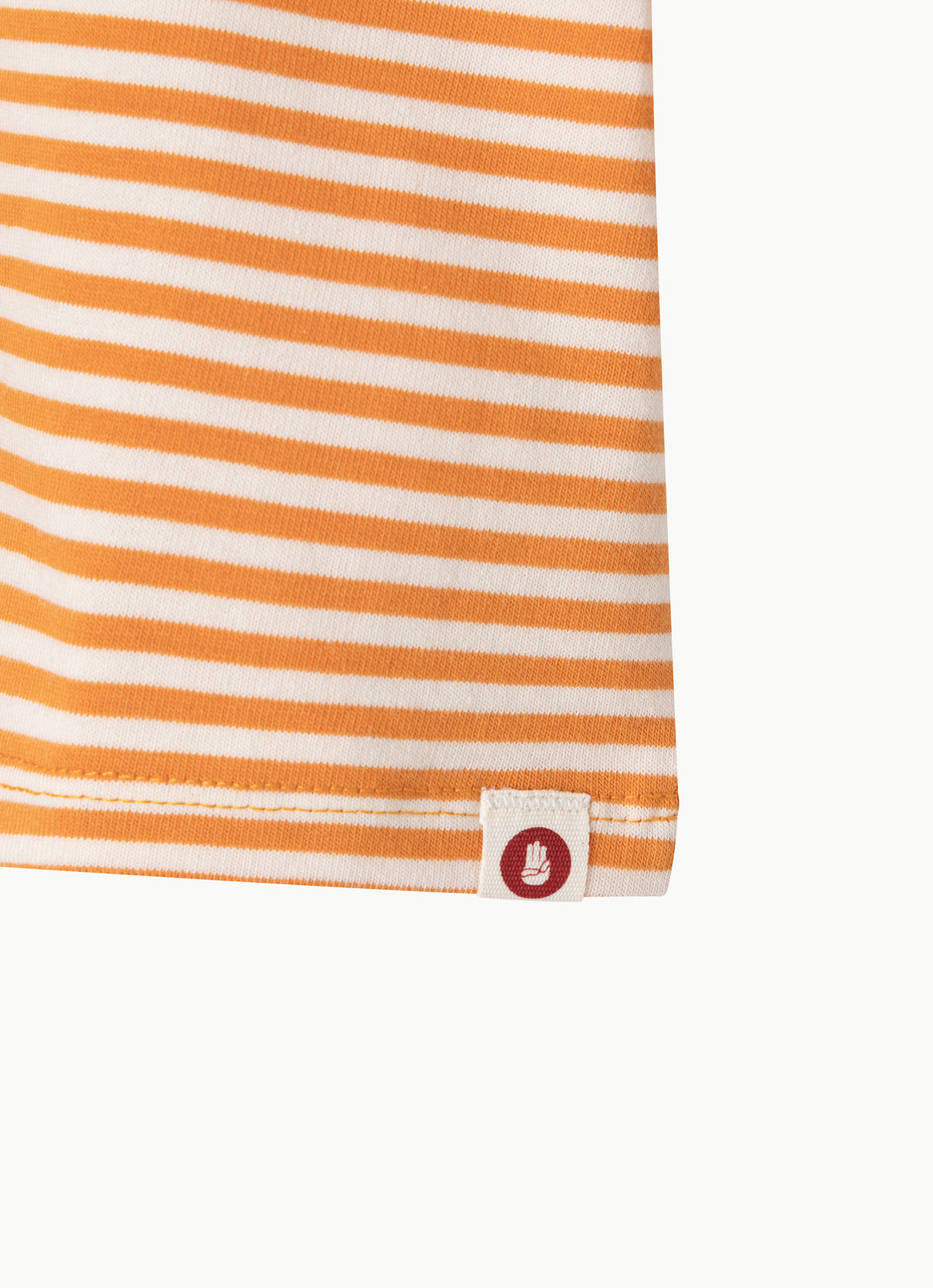Belly short sleeve_stripe_Orange Multi