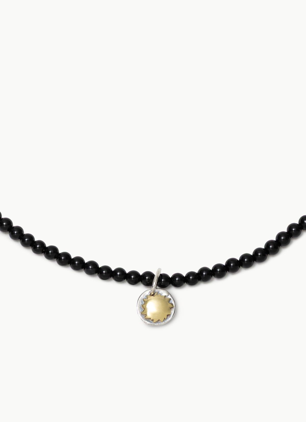 Surya beaded necklace_Black