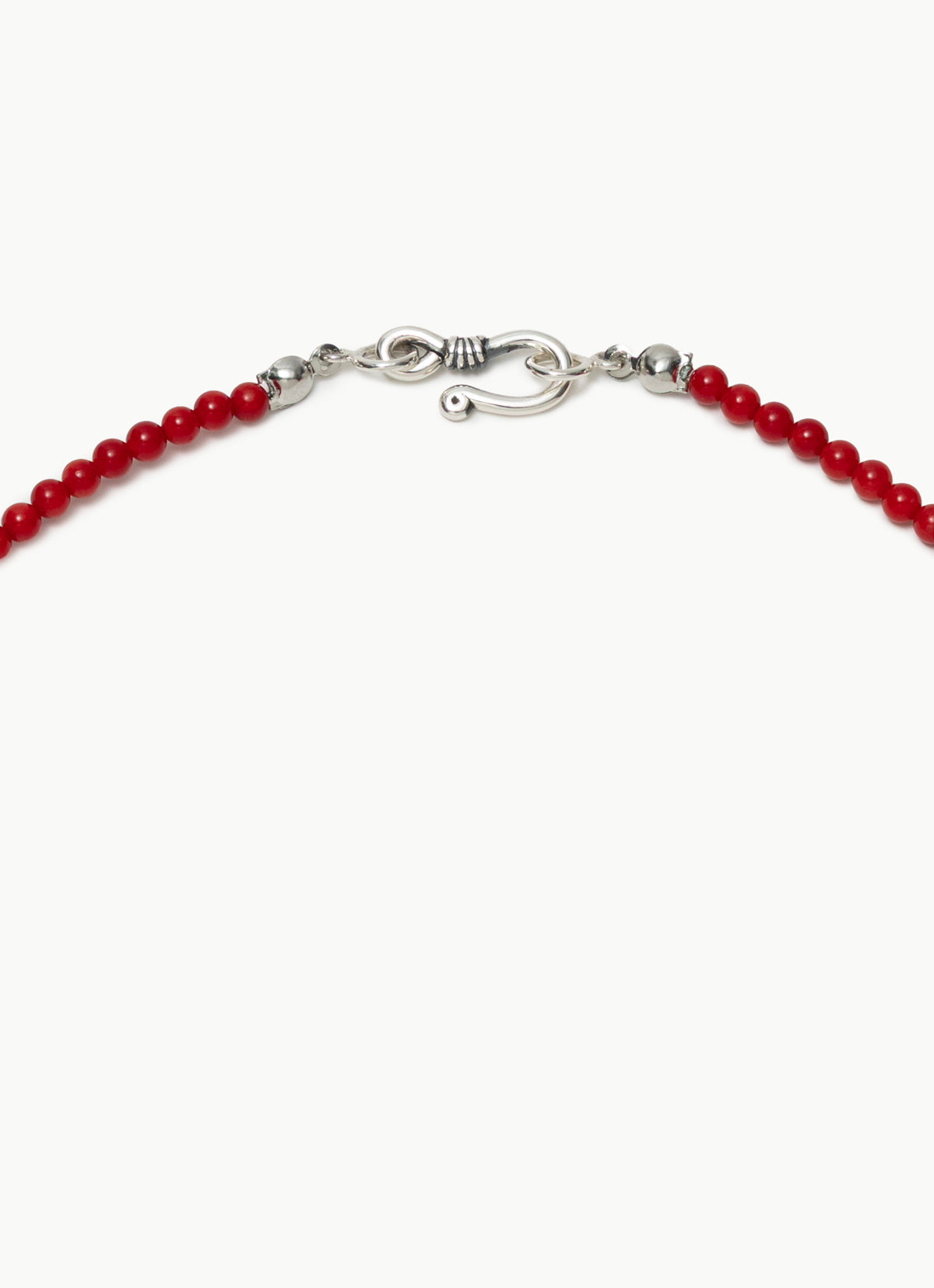 Surya beaded necklace_Red