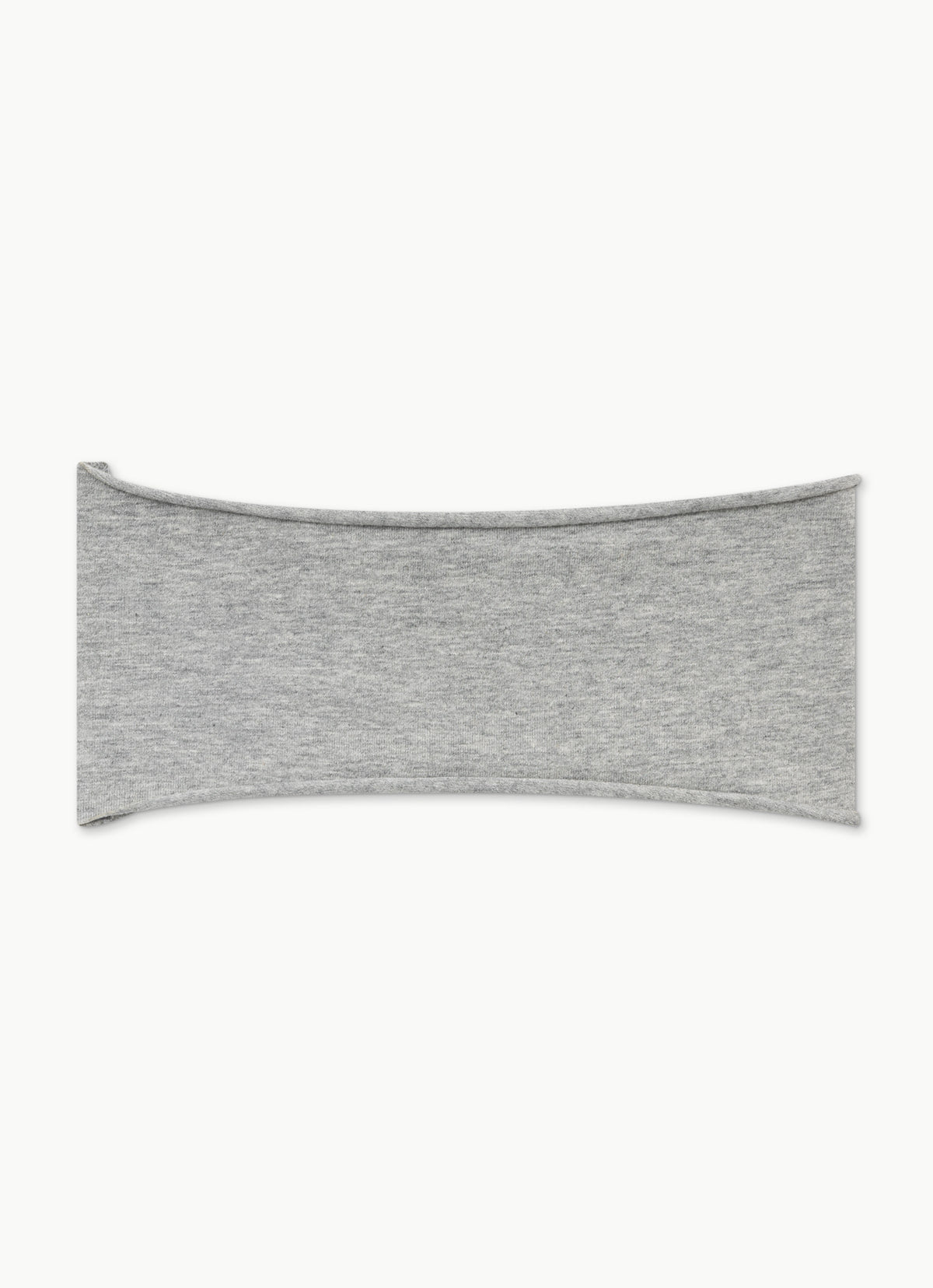 BM wide head band with logo_Melange Grey
