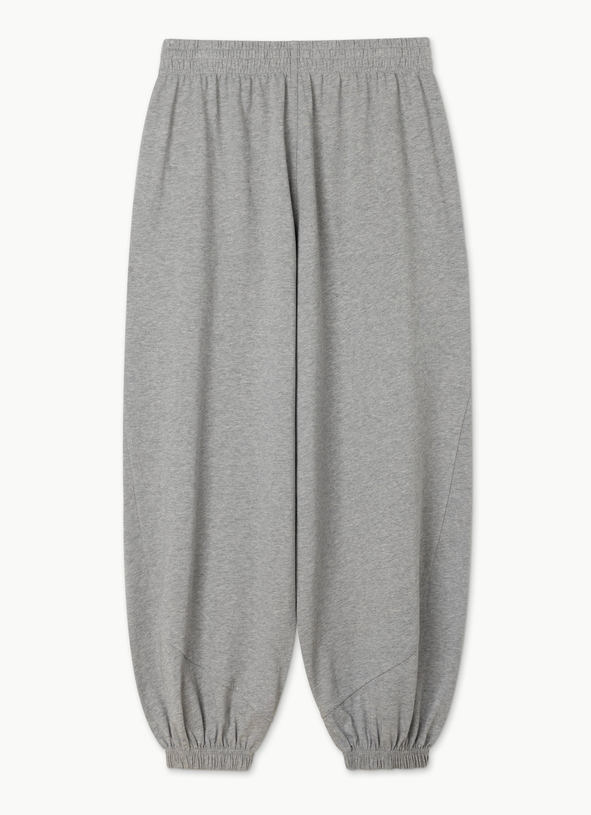 Diagonal jogger pants (Unisex)_Dark Melange Grey