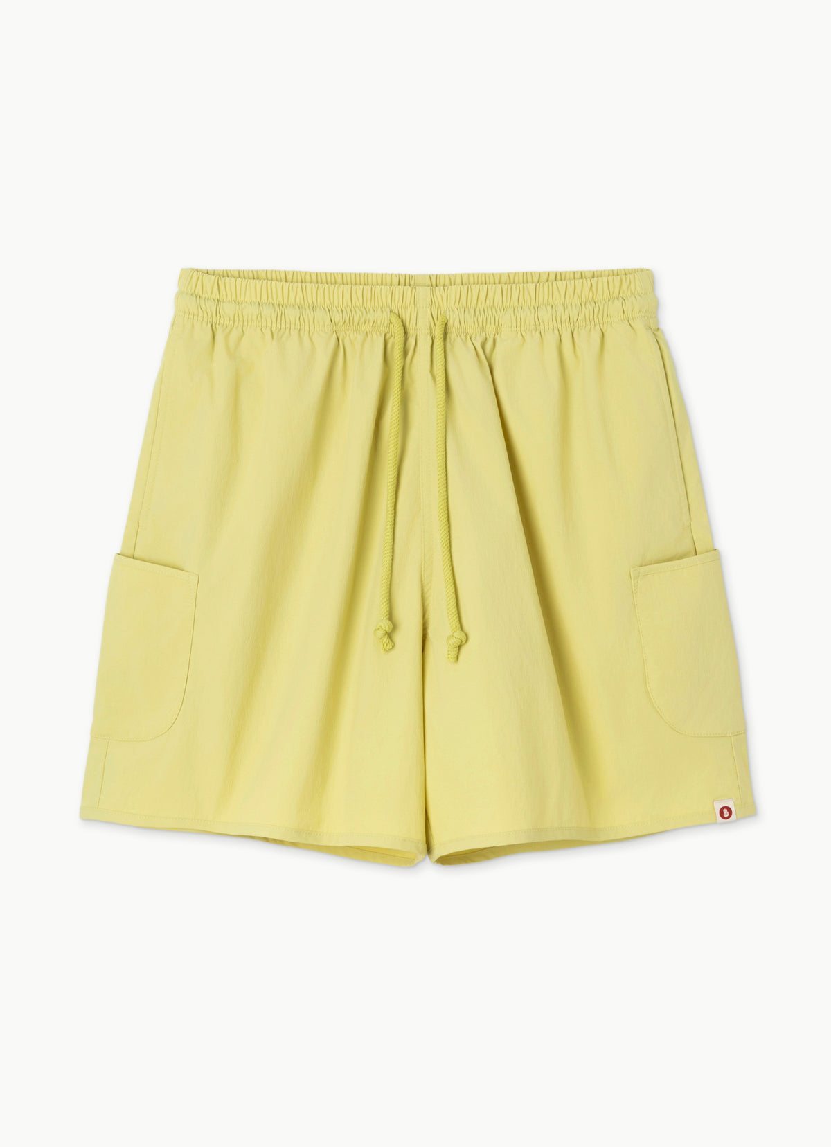 Pocket wide shorts (Unisex)_Muted Lime