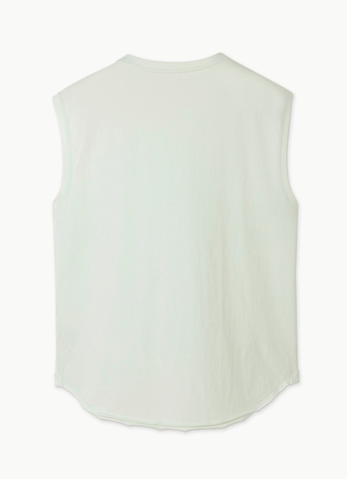 Simple round sleeveless (Unisex)_Clearly Aqua