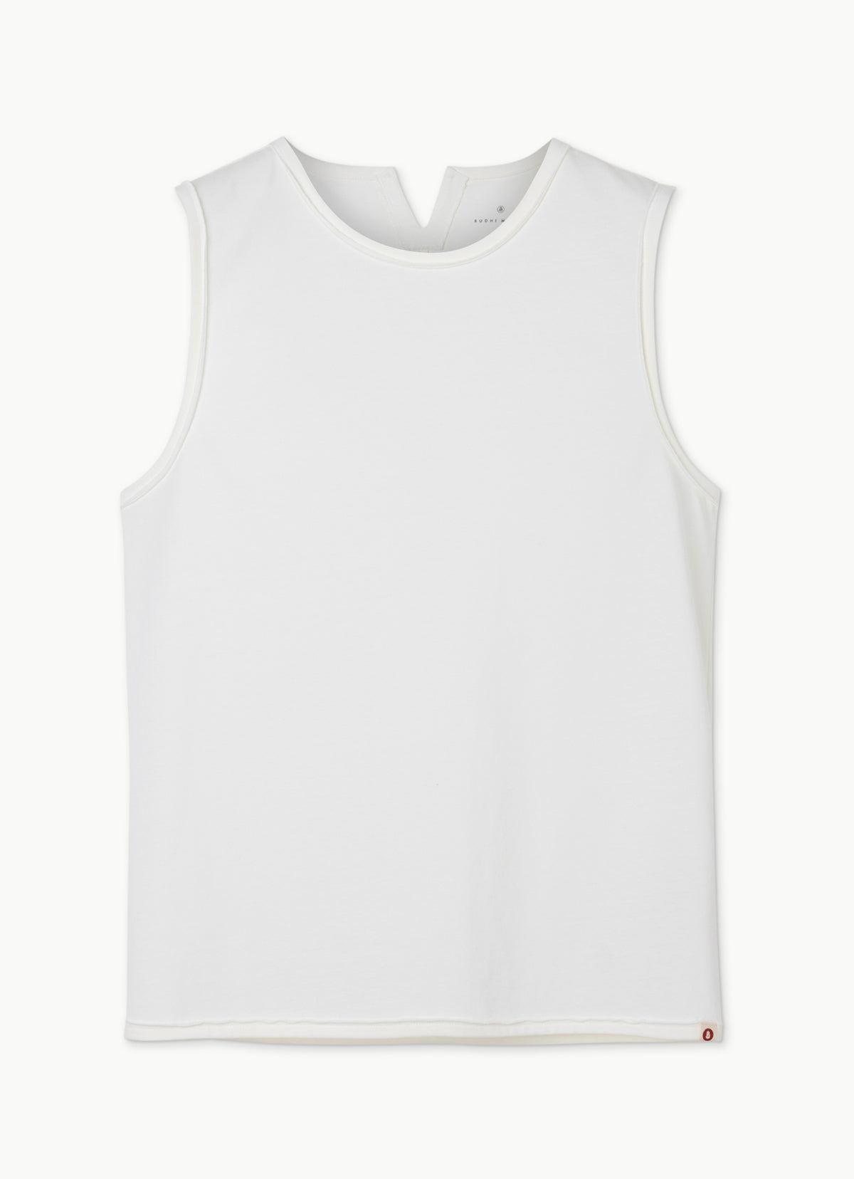 V slit sleeveless (Unisex)_Star White