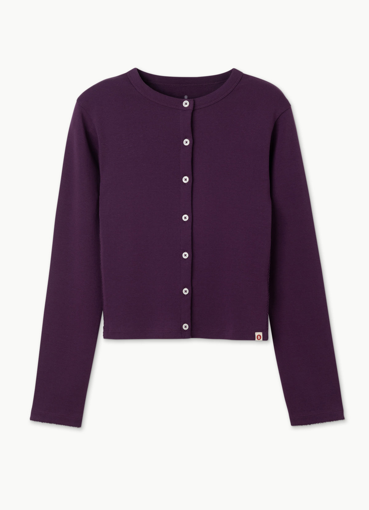 Essential cardigan_Deep Purple