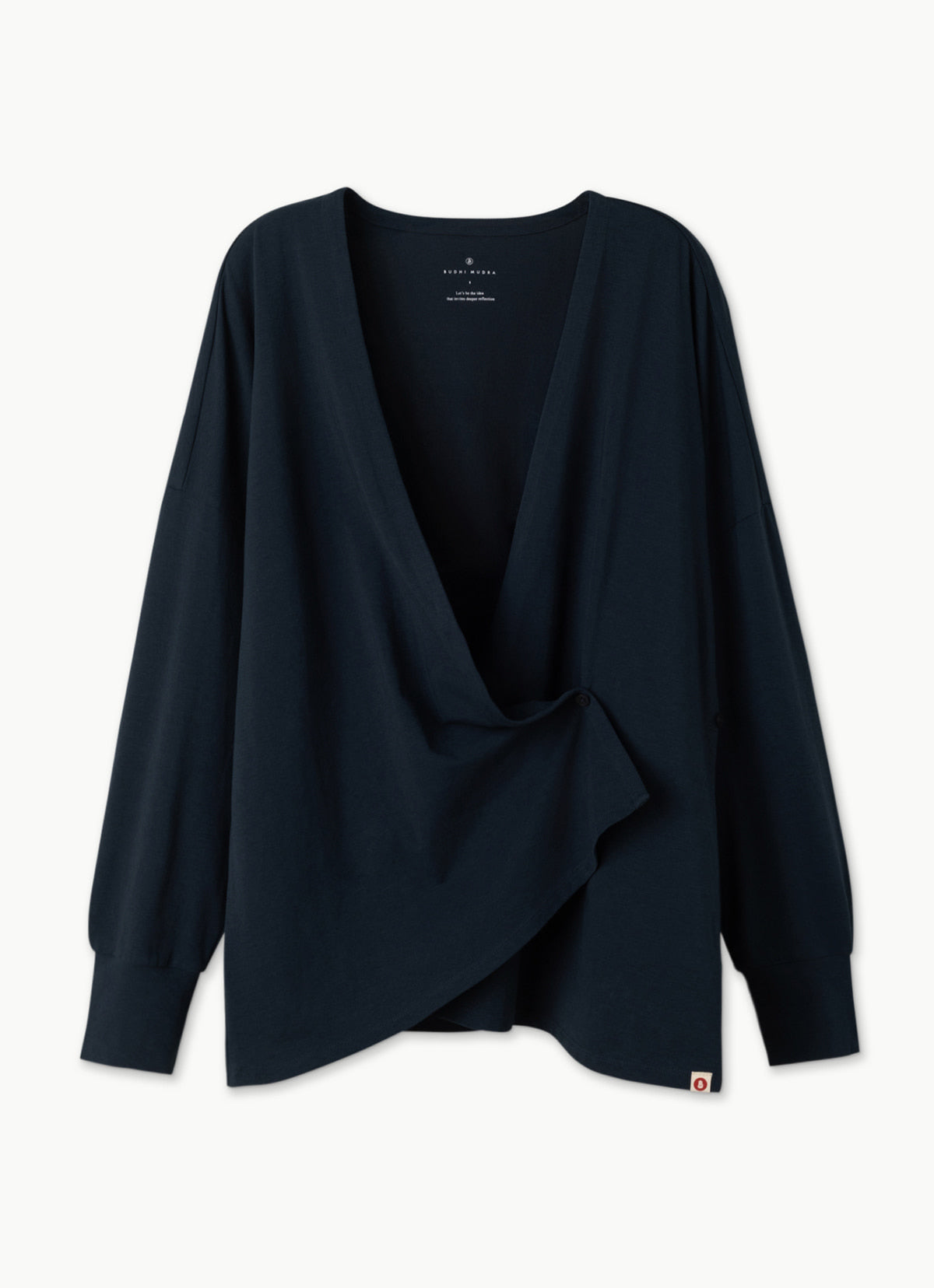 Soft wrap cardigan_Carbon