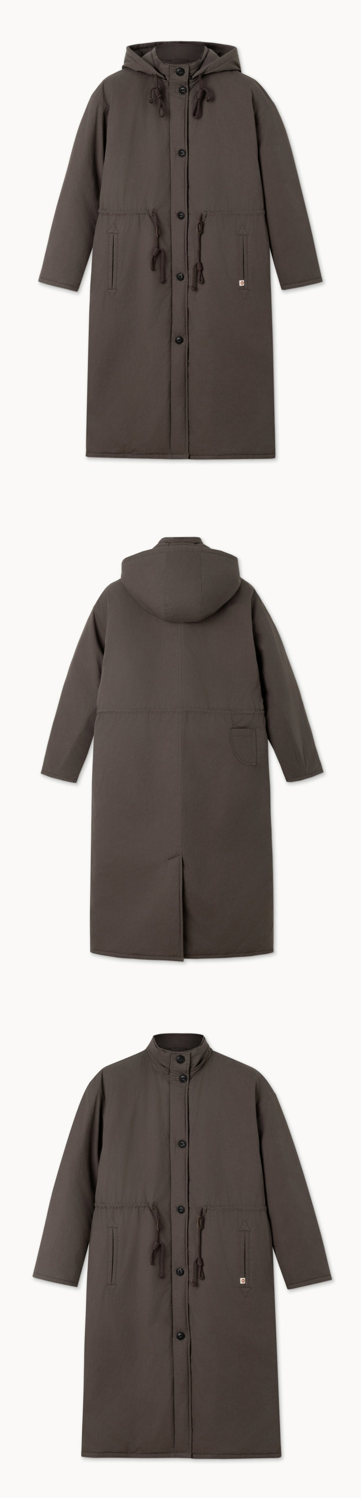 Varuna padded coat_Brown