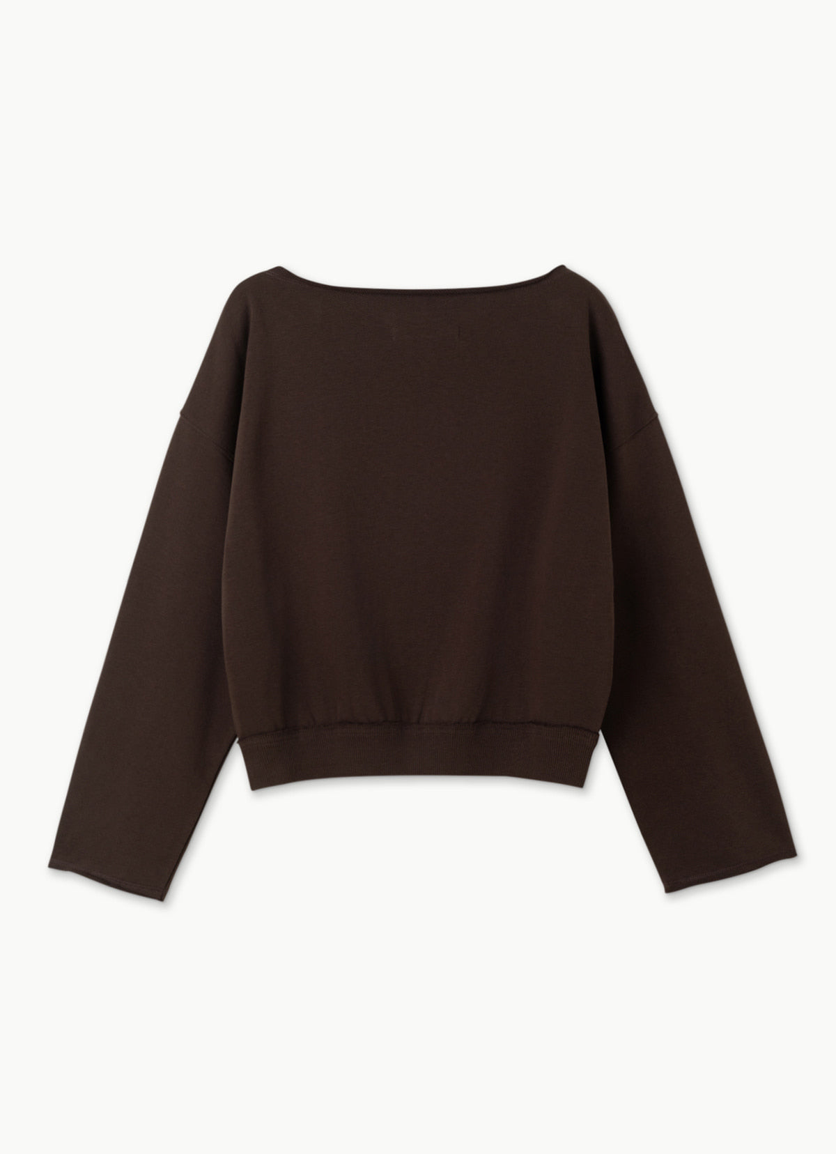 Off-shoulder sweat top_Coffee Bean
