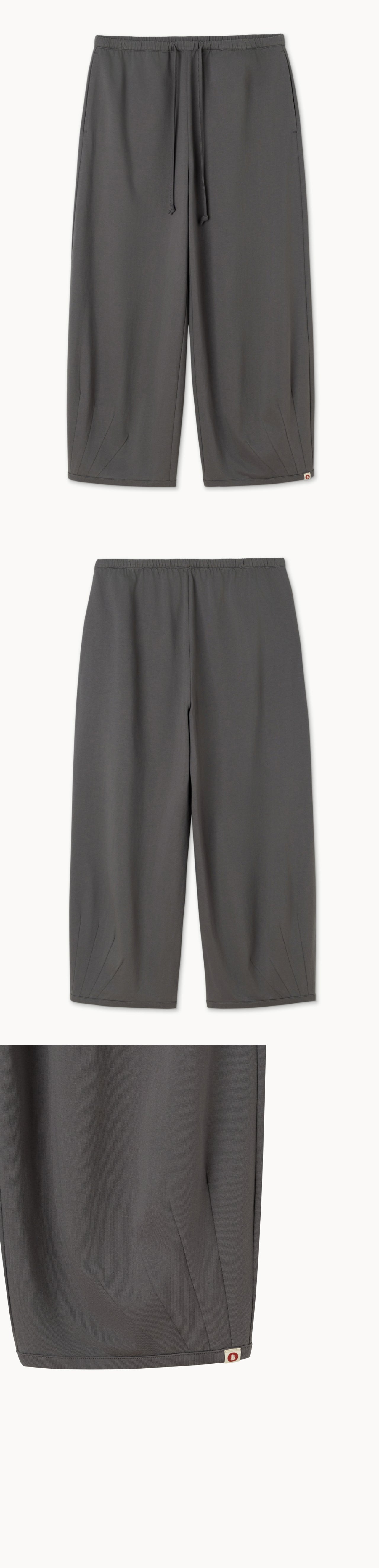 Pleats crop pants_Plum Kitten
