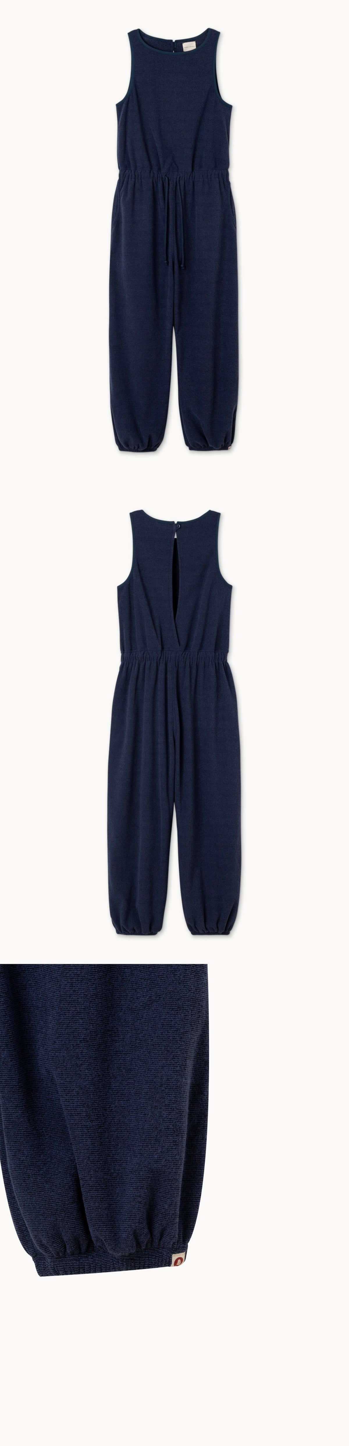 Fleece overalls_Blue Multi