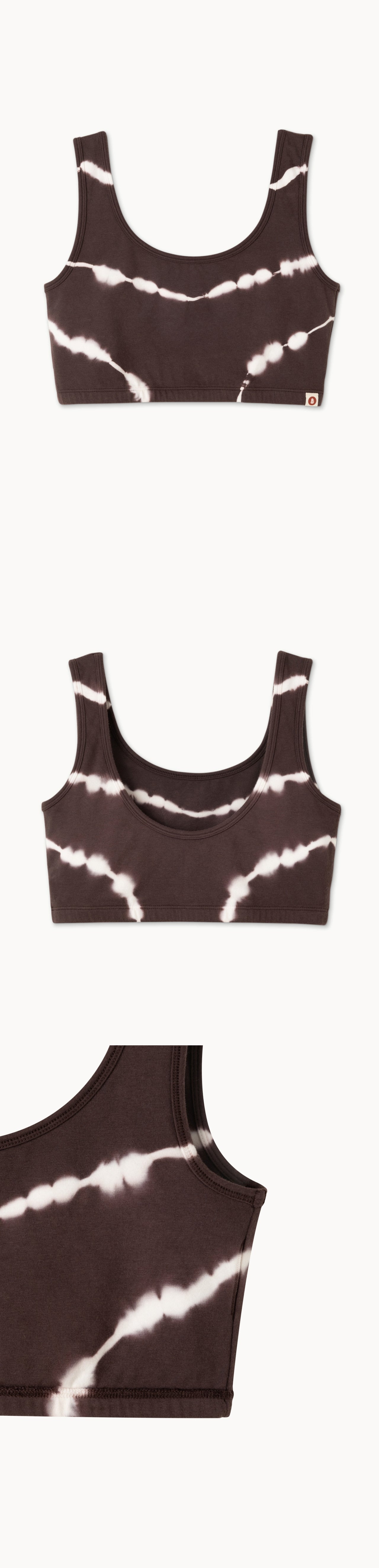 Wing bra top_dyed_Chocolate Plum