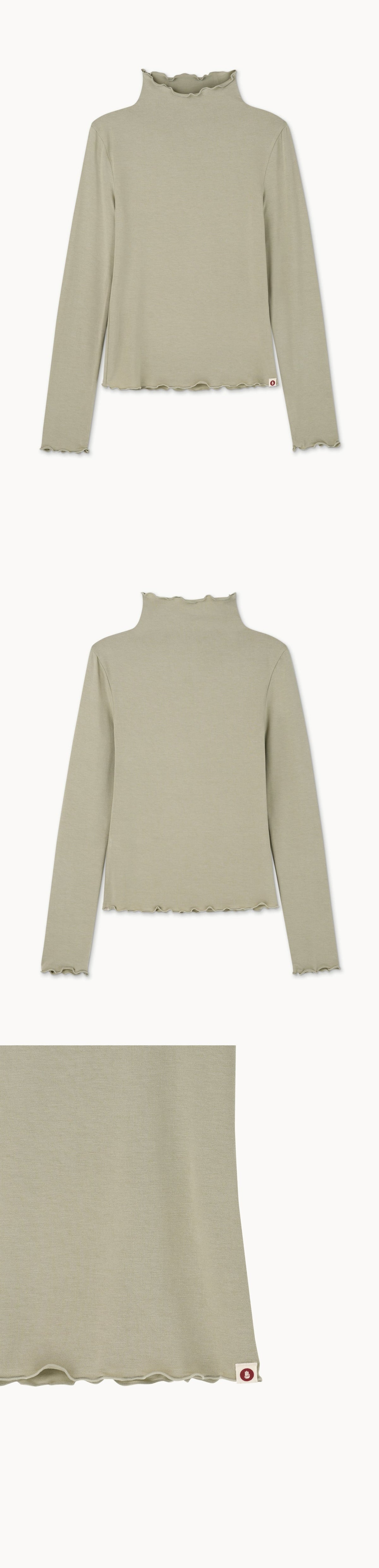 Sailor turtleneck long sleeve_Moss Gray