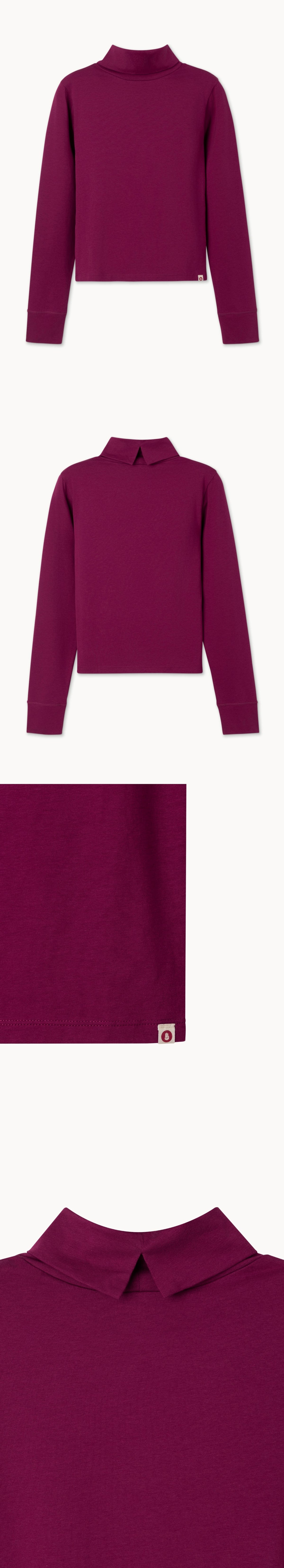 Turtle neck long sleeve_Raspberry Radiance