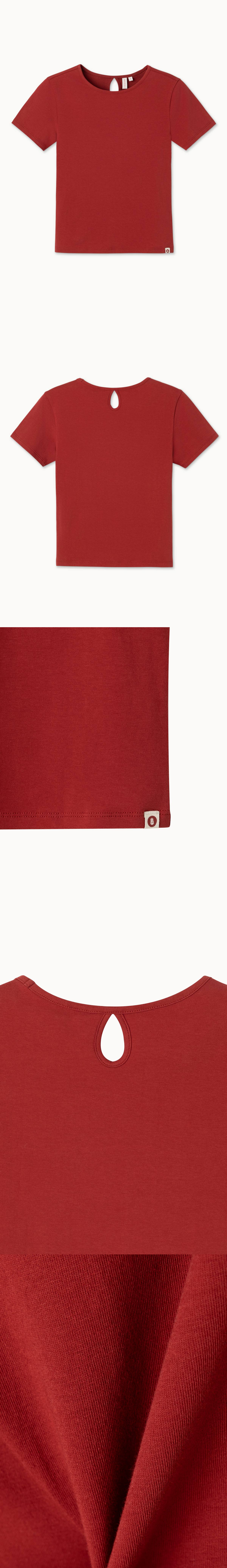 Keyhole short sleeve (Single ver.)_Lava falls