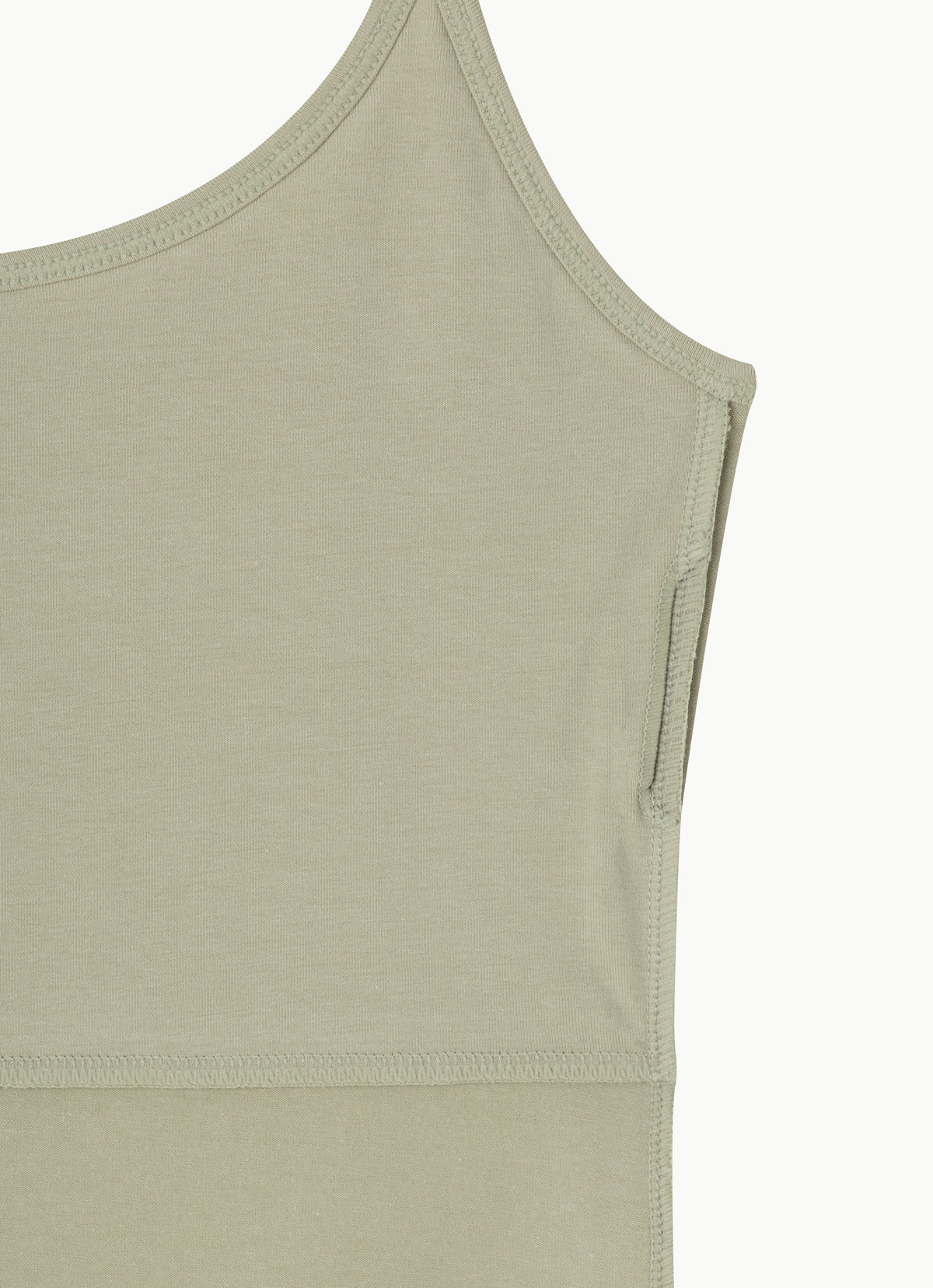 Carrie tank top (Cotton ver.)_Moss Gray