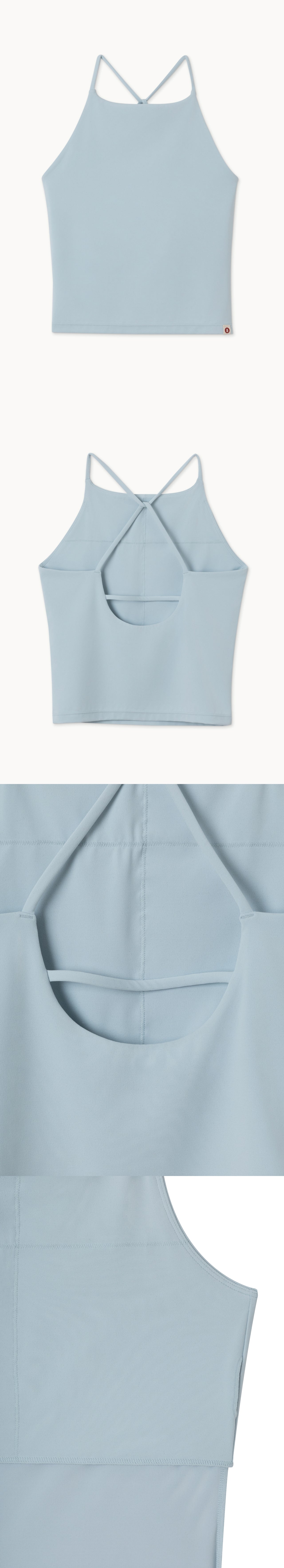 [Movement Line] Triangle tank top_Niagara Mist