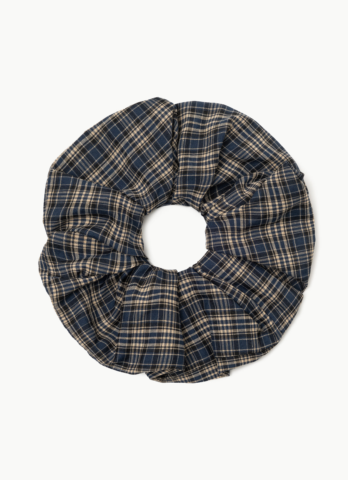 BM wide scrunchie #2_Blue Multi