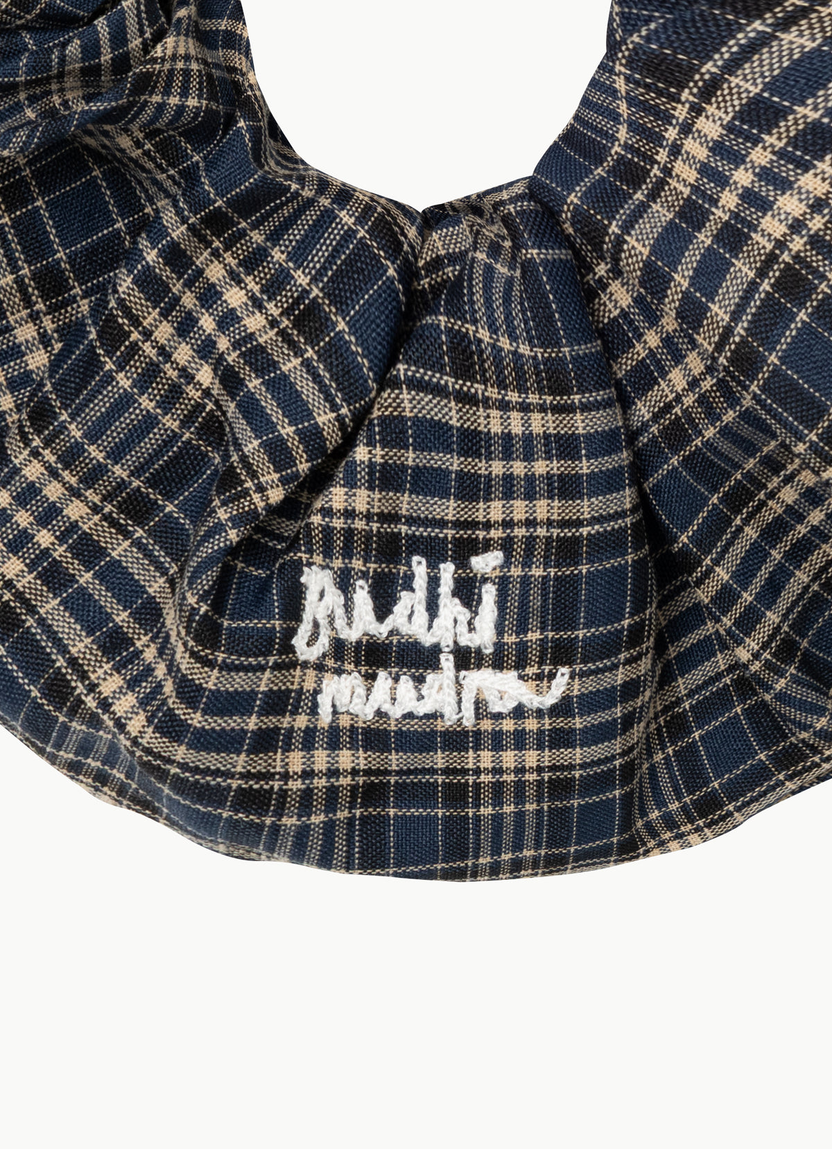 BM wide scrunchie #2_Blue Multi
