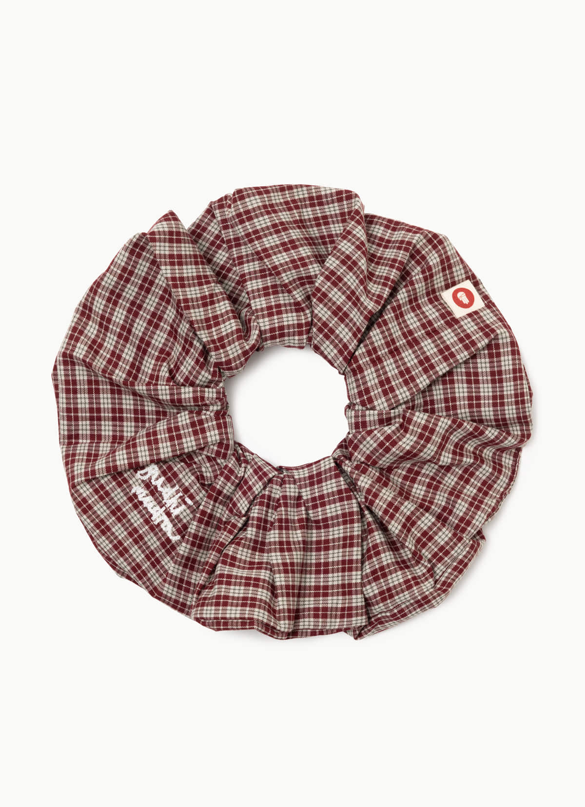 BM wide scrunchie #2_Red Multi