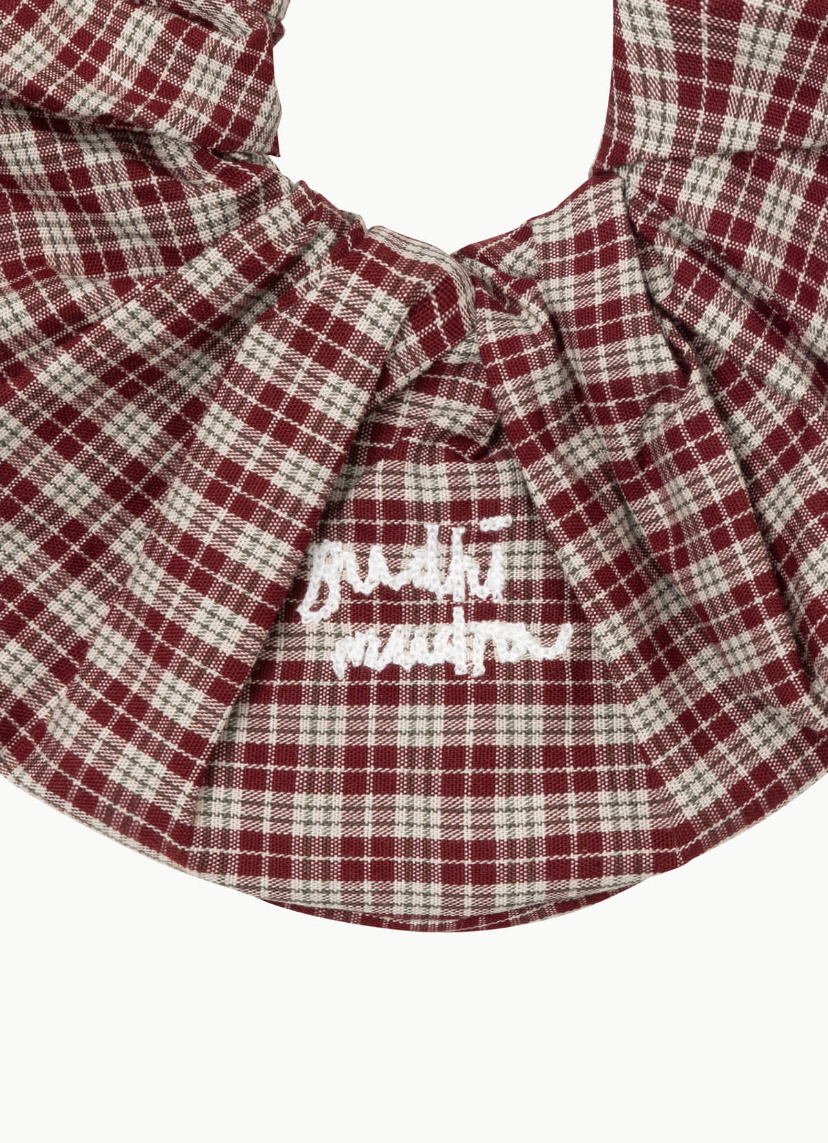 BM wide scrunchie #2_Red Multi