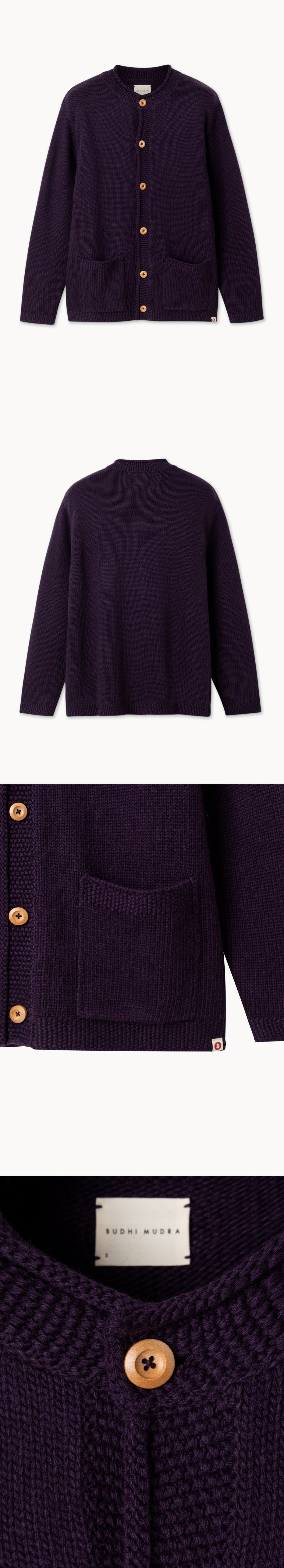 Grandpa cardigan (Unisex)_Plum Perfect