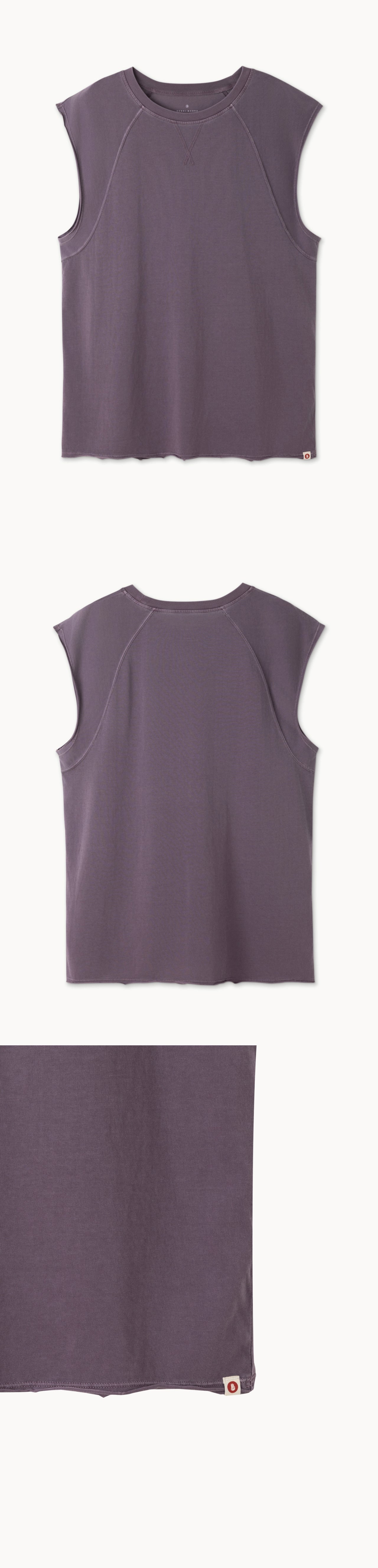 Knoll sleeveless (Unisex)_dyed_Plum Perfect