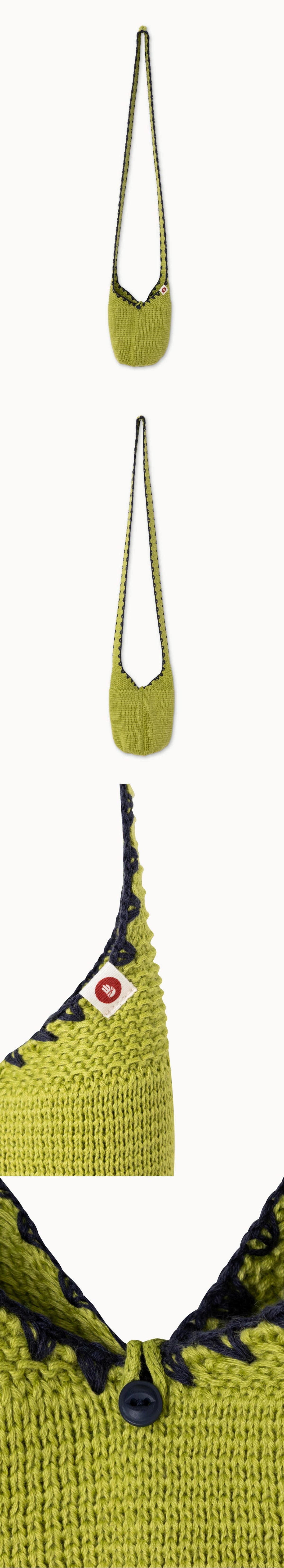 BM mini knit bag_Split Pea