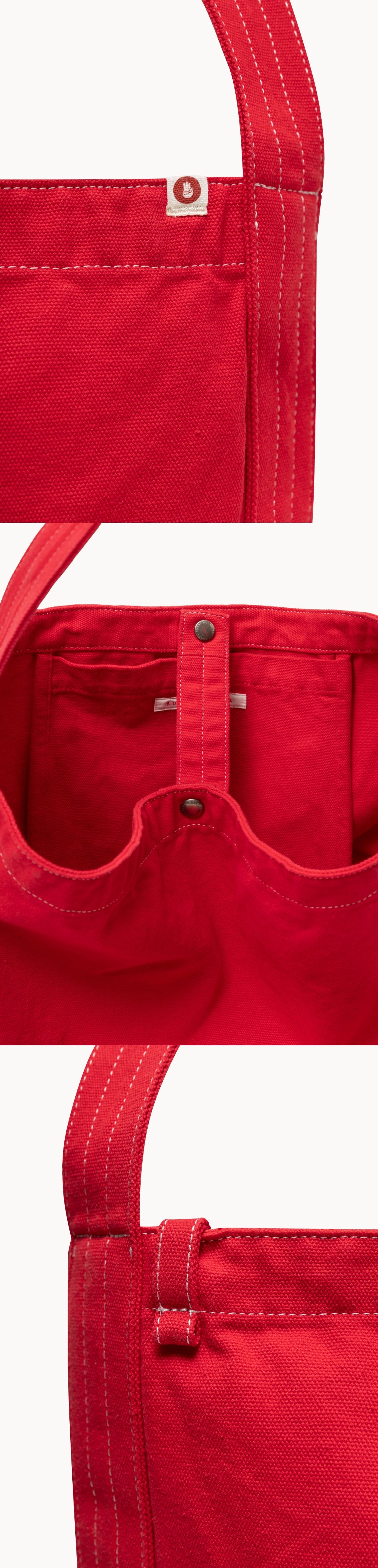 Bubu round snap bag (Big ver.)_Red
