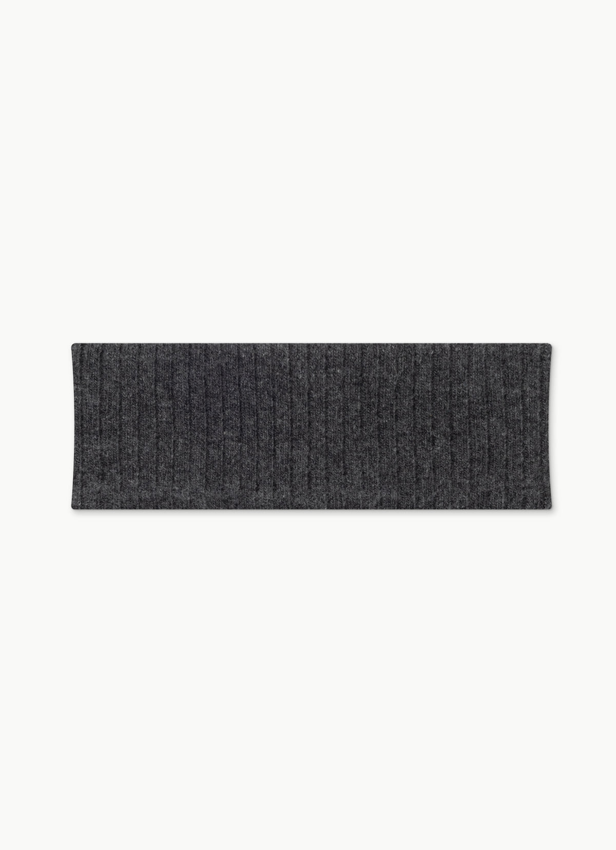 Bulky rib head band_Melange Grey