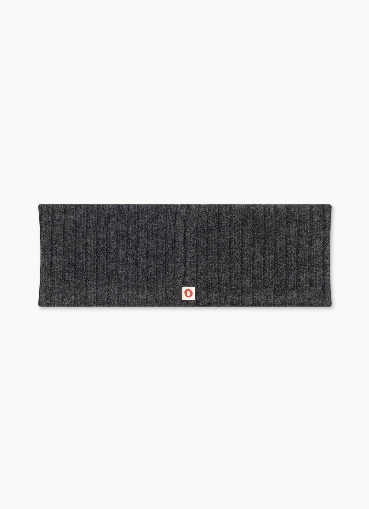 Bulky rib head band_Melange Grey