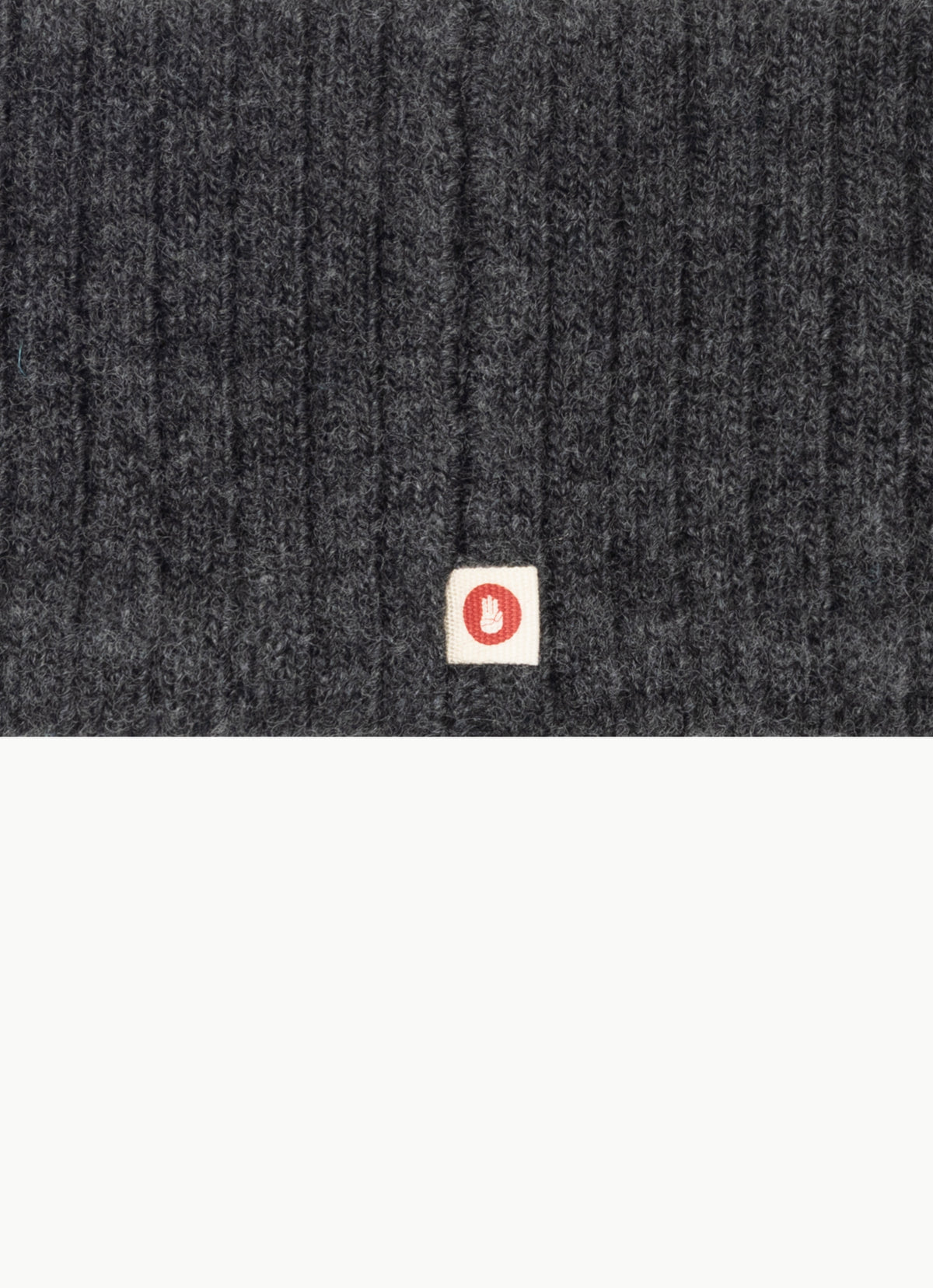 Bulky rib head band_Melange Grey