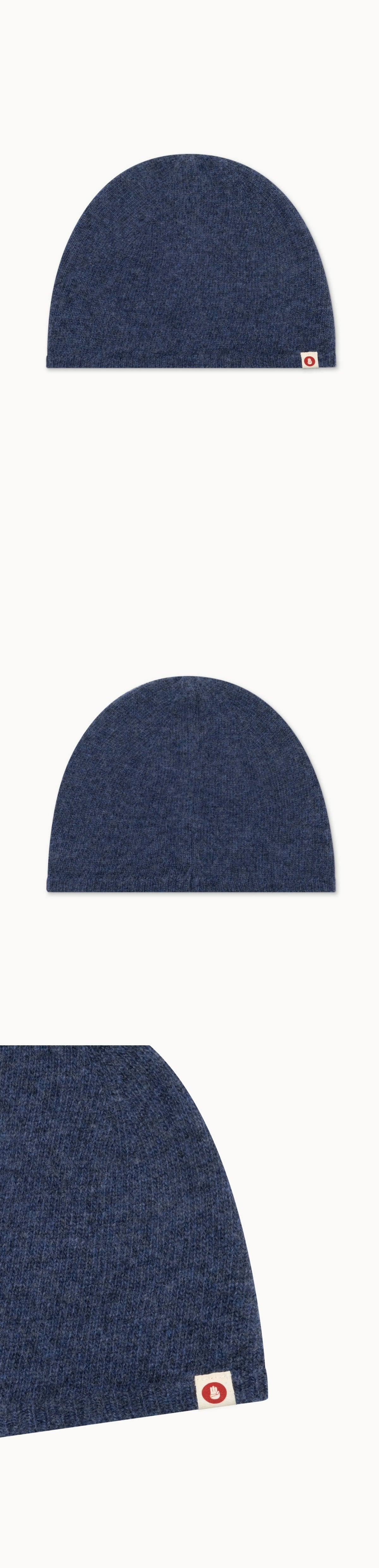 BM light beanie_Melange Blue
