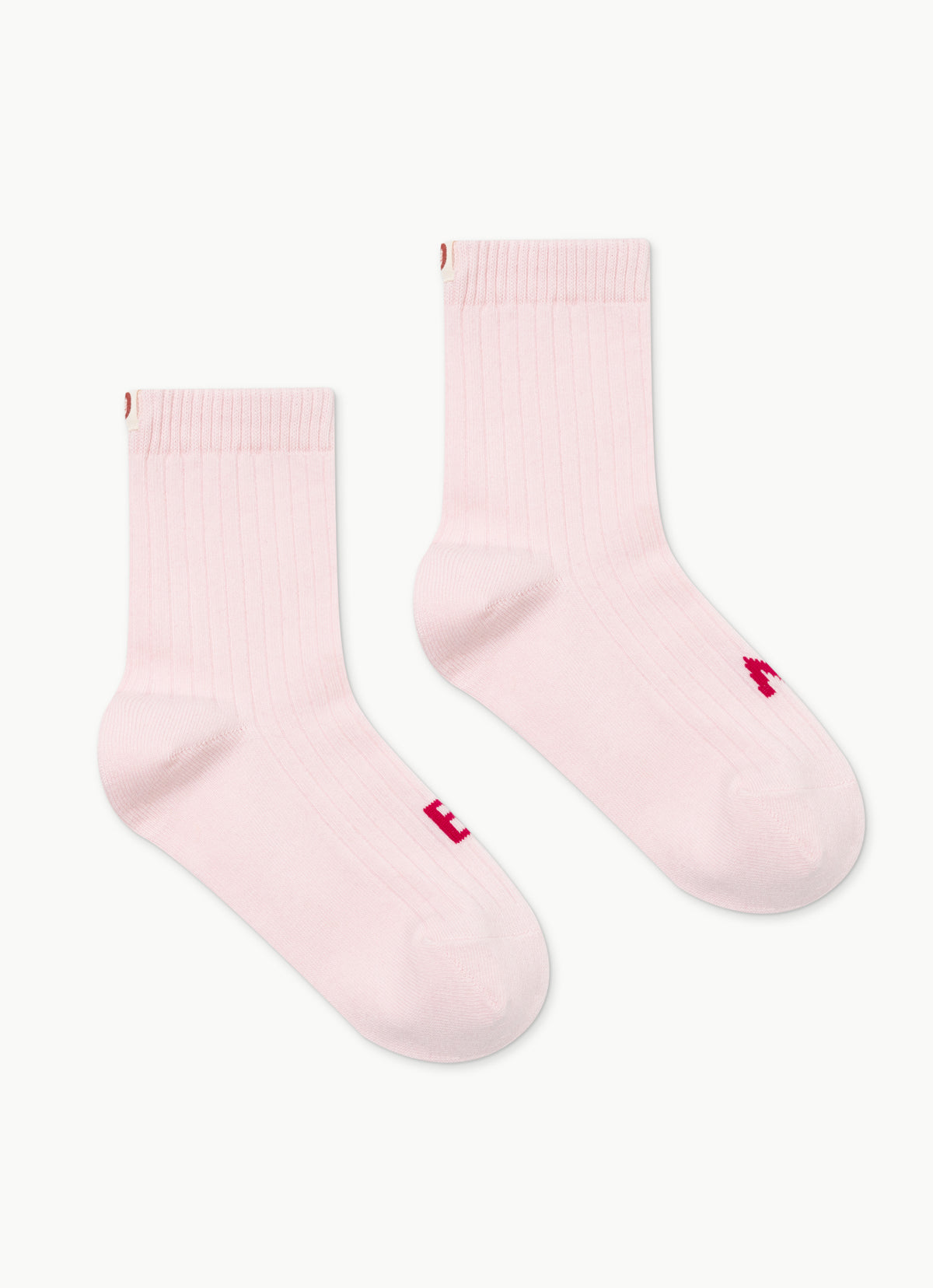 Rib ankle socks_Light Pink