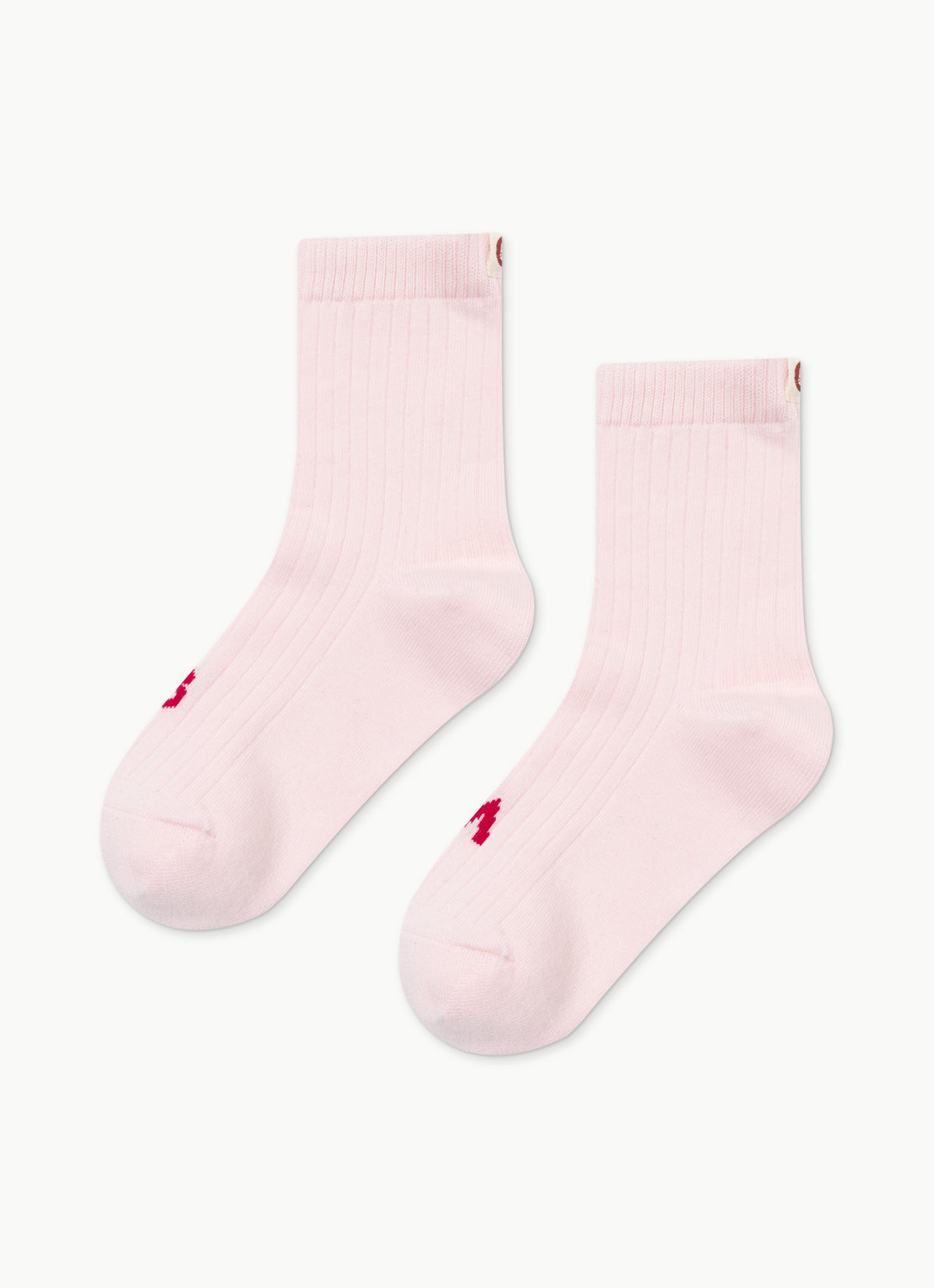 Rib ankle socks_Light Pink