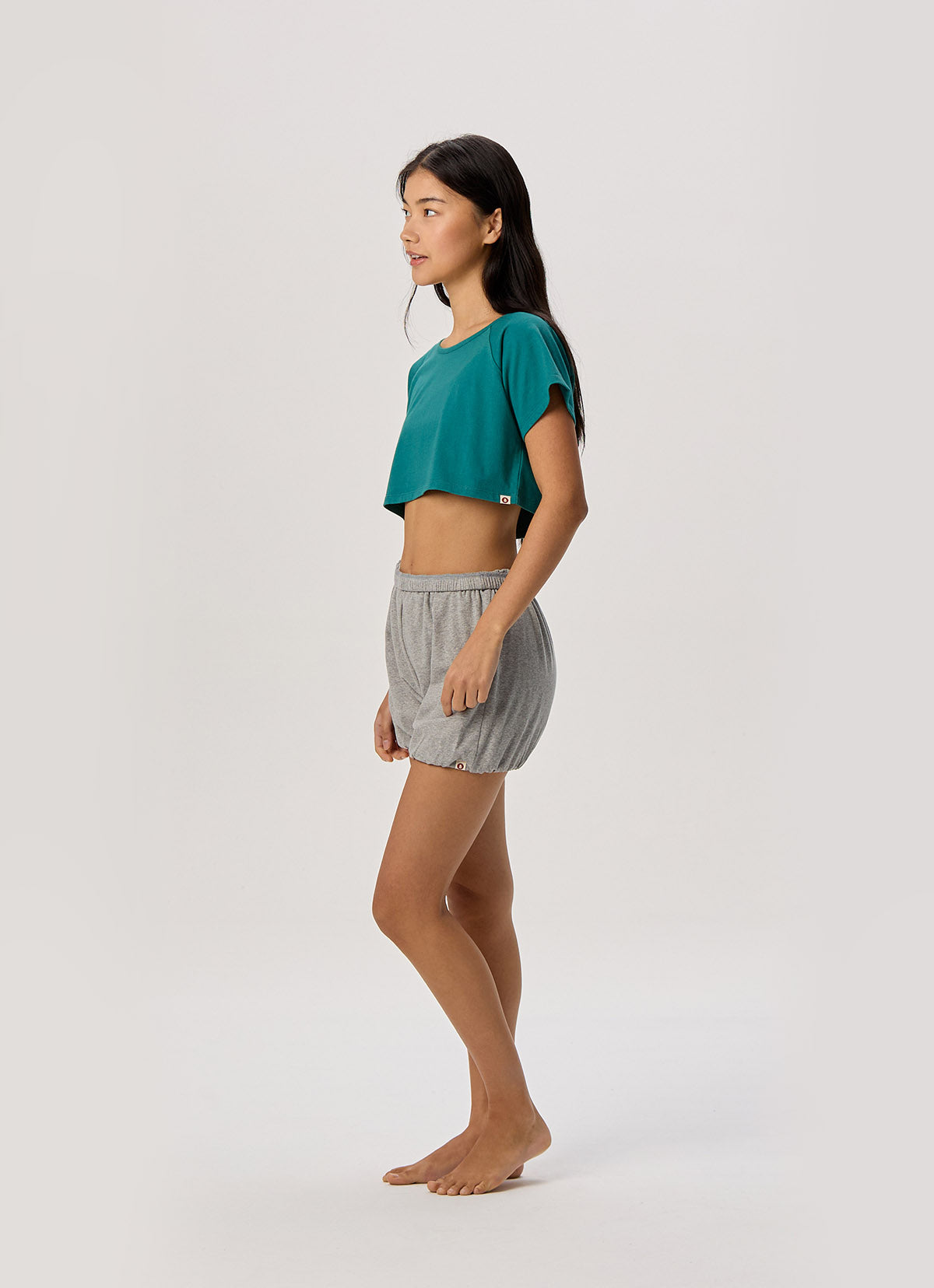 Iyengar banding shorts (Unisex)_Dark Melange Grey