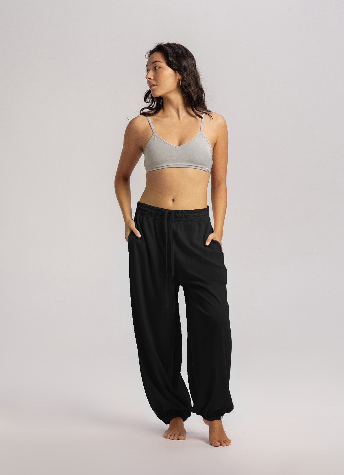 Chevron bra top_Silver Cloud