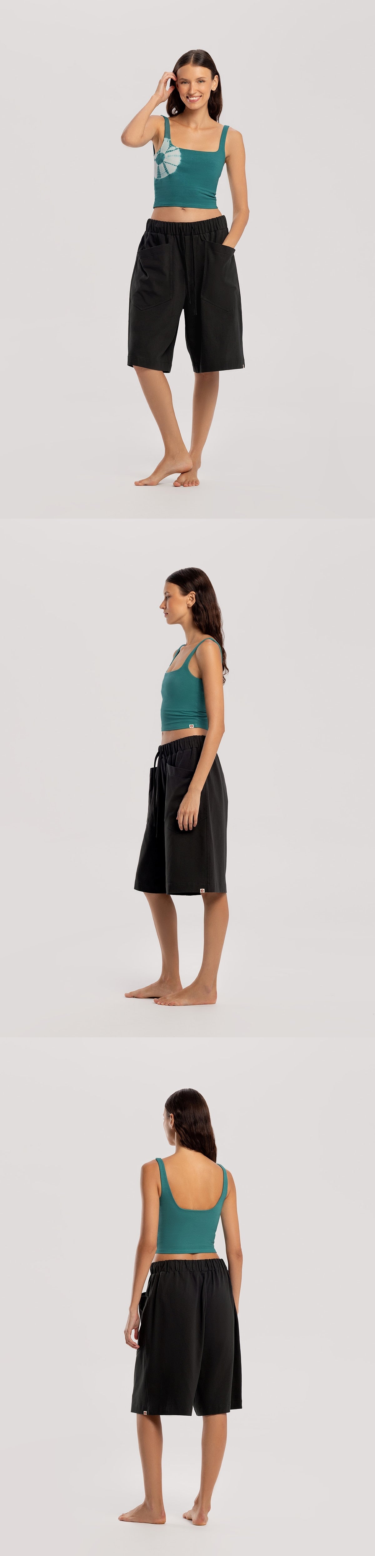 Deep square tank top_dyed_Porcelain Green