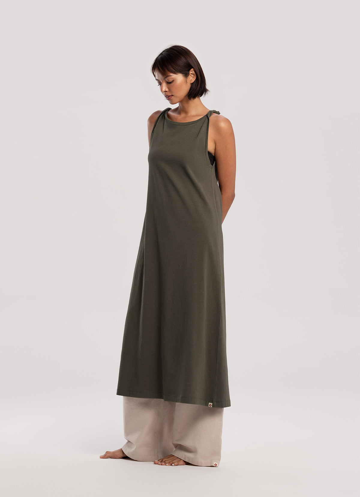 Two ways linen pants_Egret