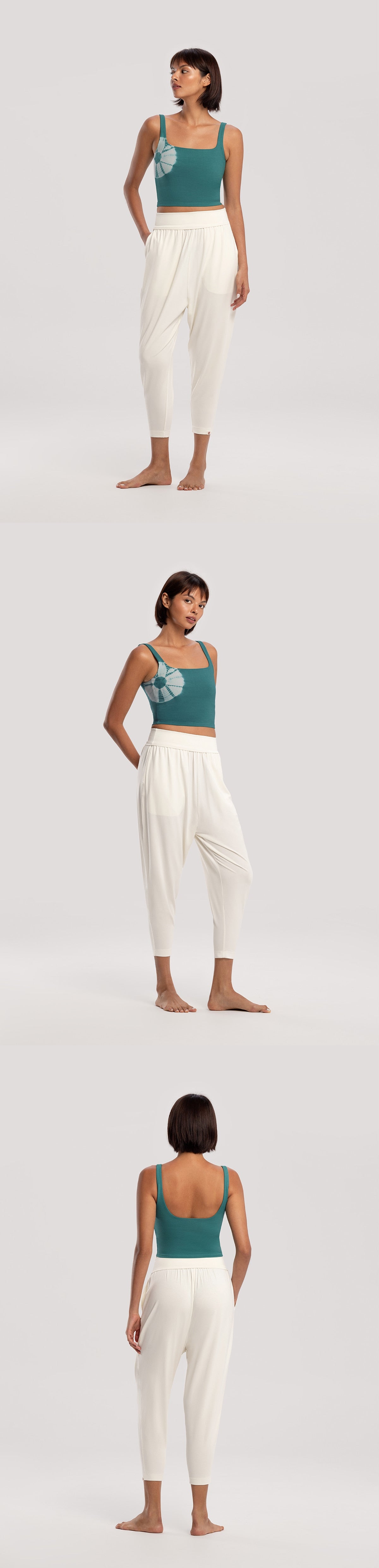 Deep square tank top_dyed_Porcelain Green