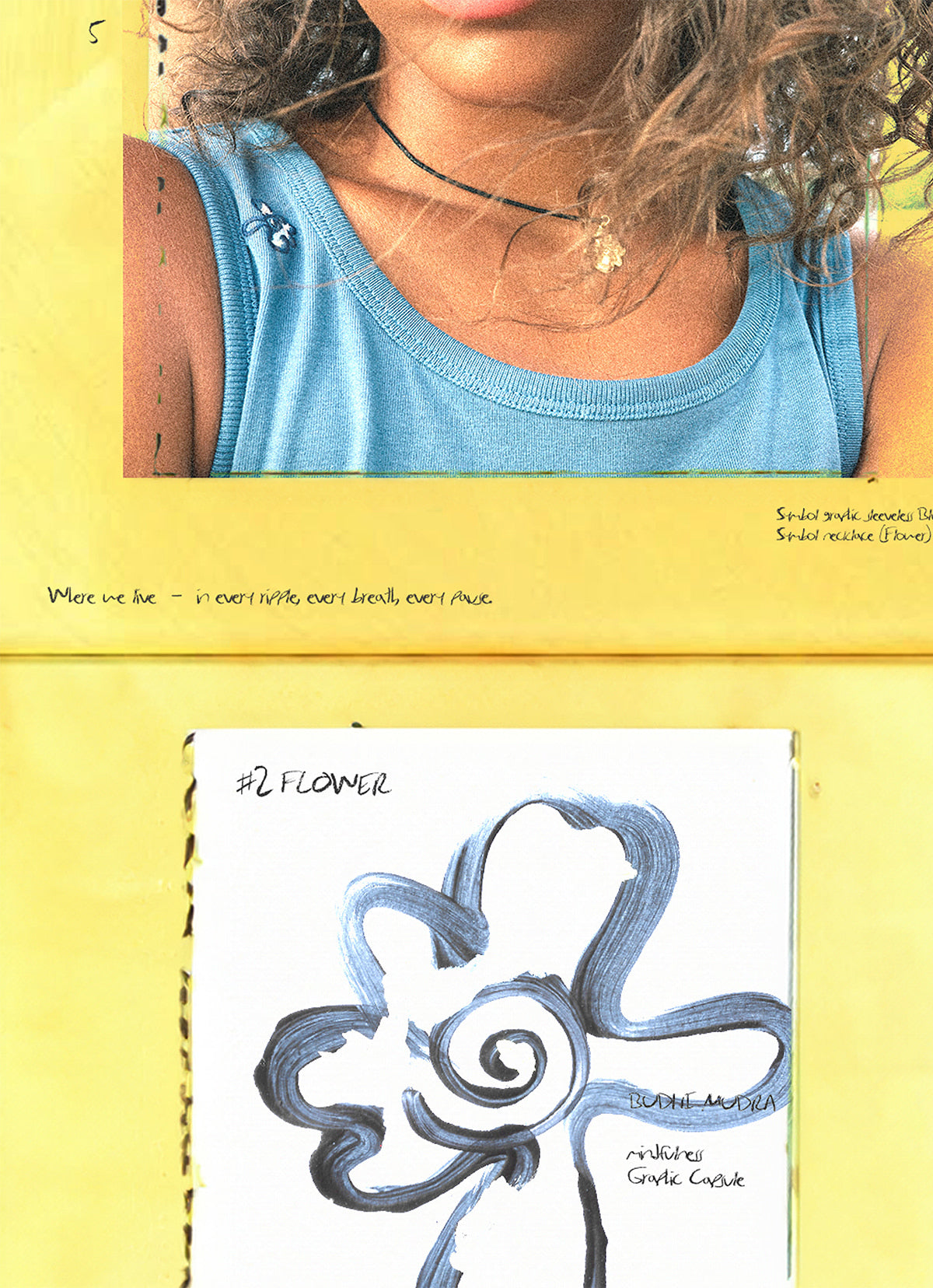 Symbol necklace (Flower)_Gold