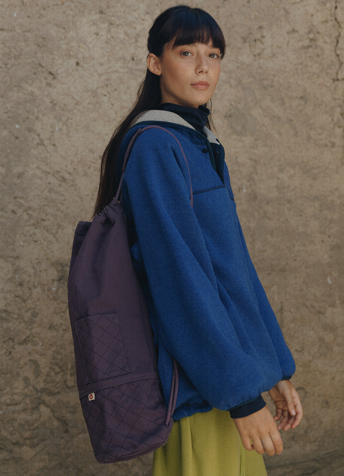 Melana fleece hoodie (Unisex)_Blue